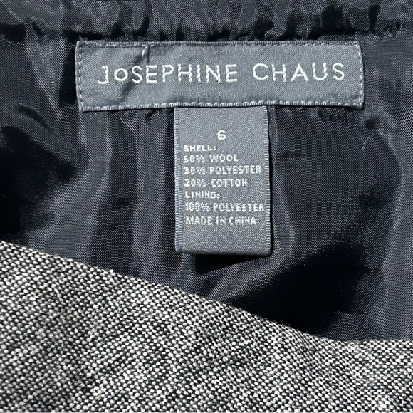 Josephine Chaus Women’s Pencil Skirt with Tulle and Sequin Ruffle Trim Size 6 - Picture 6 of 7